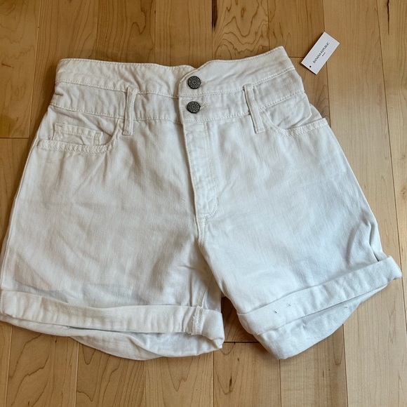 Banana Republic Shorts Nwt High Waisted White Jean Shorts From